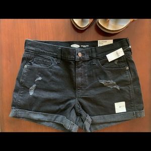 NWT Cute Distressed Black Jean Shorts